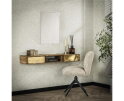 Kaptafel 2L brass - Massief mango zwart