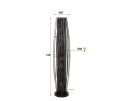 Vloerlamp 120 3L cylinder mesh - Charcoal
