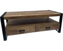 Salontafel Britt met 4 Laden mangohout 120x60x45 cm