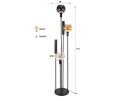Vloerlamp Sfera Tricolore 5L - Artic zwart