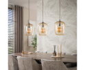 Hanglamp Python 3L - Amber glas