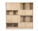 Boekenkast Milo 180x42cm - naturel | Eleonora