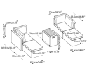 Loungeset Madeira modulair 6-delig - PE wicker - tuinset