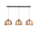 Hanglamp Cage &Oslash;30 cm 3 lampen mangohout - naturel