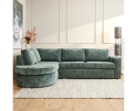 MySofa Alma | Green | Divan Links + 2,5 zits | 5 jaar garantie