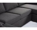 U-bank Westminster 6-zits Antraciet – Hoek Links/Rechts – Stof Dortmund 1115 – 285x285 cm