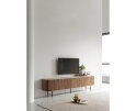 TV stand Lagoon large, 6 doors,55x220x35 cm, teakwood + mortex