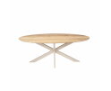 Eiken eettafel Ferris | Ovaal 180 cm | Naturel | Poot Sand