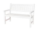 Tuinbank Bordeaux 2-Zits Grenen 125 cm - Wit