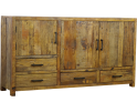 Dressoir Brent gerecycled hout naturel - 160 x 40 x 85 cm