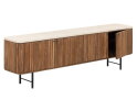 TV stand Lagoon medium, 4 doors,55x180x35 cm, teakwood + mortex
