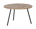 Rodi Bijzettafel L Hout/metaal Bruin 38xØ60 - WOOOD