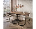 Eettafel Central 215 - Massief acacia bruin