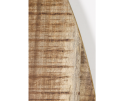 Ovale eettafel - 220x110 cm - massief mangohout/metaal