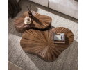 Salontafel Maya Teak XL shamrock set/2 - Massief teak espresso