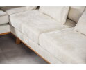 Hoekbank Avelon Links By-Olaf – Stof Loris Champagne – Houten Poten – 3-zits met hoek links – 292 x 202 cm