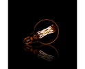 Ledlamp Rond filament bol &Oslash;9,5 (G95) - Amberkleurig glas | E27 6W