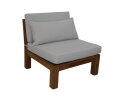 Tuin loungeset Aruba 8-delig + salontafel (incl. kussens) - wit - Teak