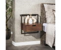 Nachtkastje air solid - Massief acacia drift brown
