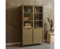 EXHIBIT VITRINEKAST METAAL KHAKI - BePureHome