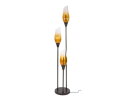 Vloerlamp Cocoon 3-lichts Shaded Sienna bruin &ndash; hotel chique design - 35x35x168 cm