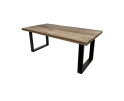 Rechthoekige eettafel Melbourne - 160x90x77 - mangohout/metaal