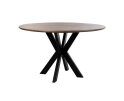 Eettafel Tokio rond mangohout smooth Ø120 cm - Walnoot