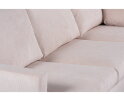 Hoekbank Caspian rechts By-Olaf – Stof Fjord Beige ribstof – Metalen Poten – 3-zits Hoekbank - 264x186 cm