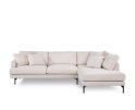 Hoekbank Elvano Rechts By-Olaf – Stof Loris Champagne – Luxe 3-zits met hoek links – 293 x 210 cm
