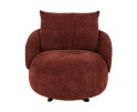 SEVN Lieke fauteuil draaibaar - Rond en compact - Rhapsody 10 Burnt Brick - 93x90x79 cm