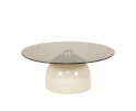 Coffee table Irona large 80x80cm - beige | BY-BOO