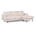 By-Olaf Hoekbank Caspian met Chaise Longue - hoek links/rechts - Ribstof fjord Beige – 218x152 cm