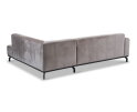 Hoekbank Avani met ottomane rechts - Taupe &ndash; 256x188x77 cm &ndash; Modern