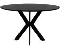 Eettafel Tokio rond Acacia smooth Ø120 cm - Zwart