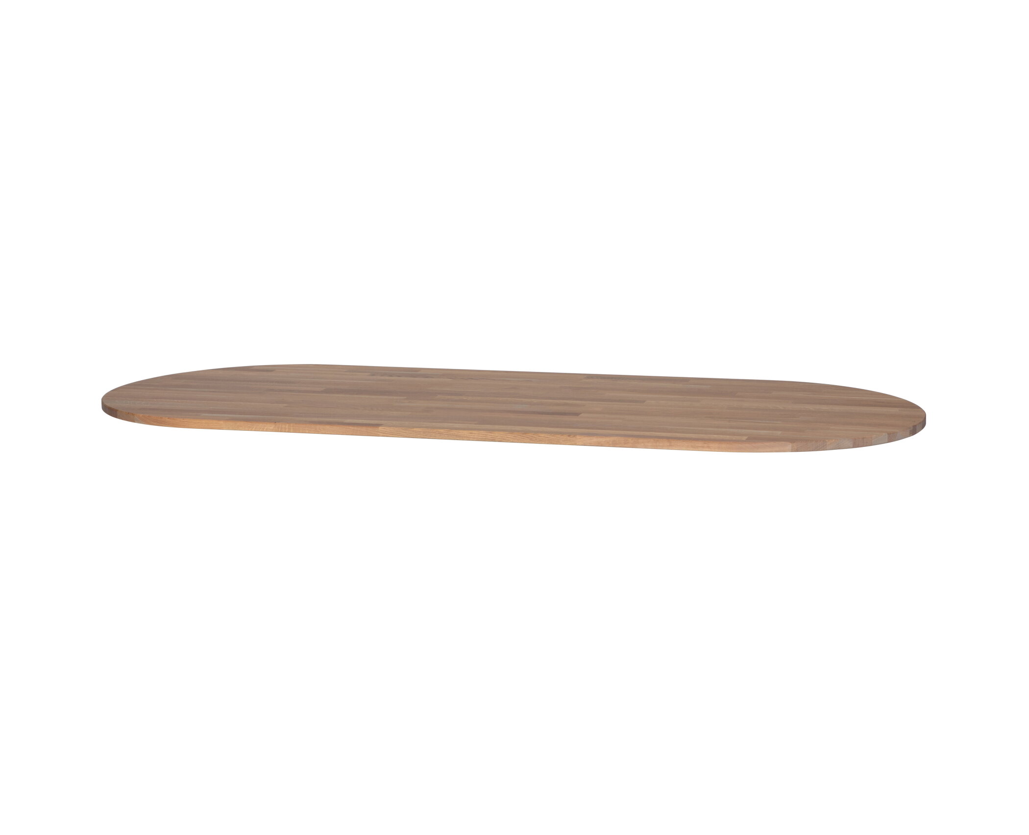 Tafelblad ovaal 60x30x2,5 cm massief grenenhout wit kopen