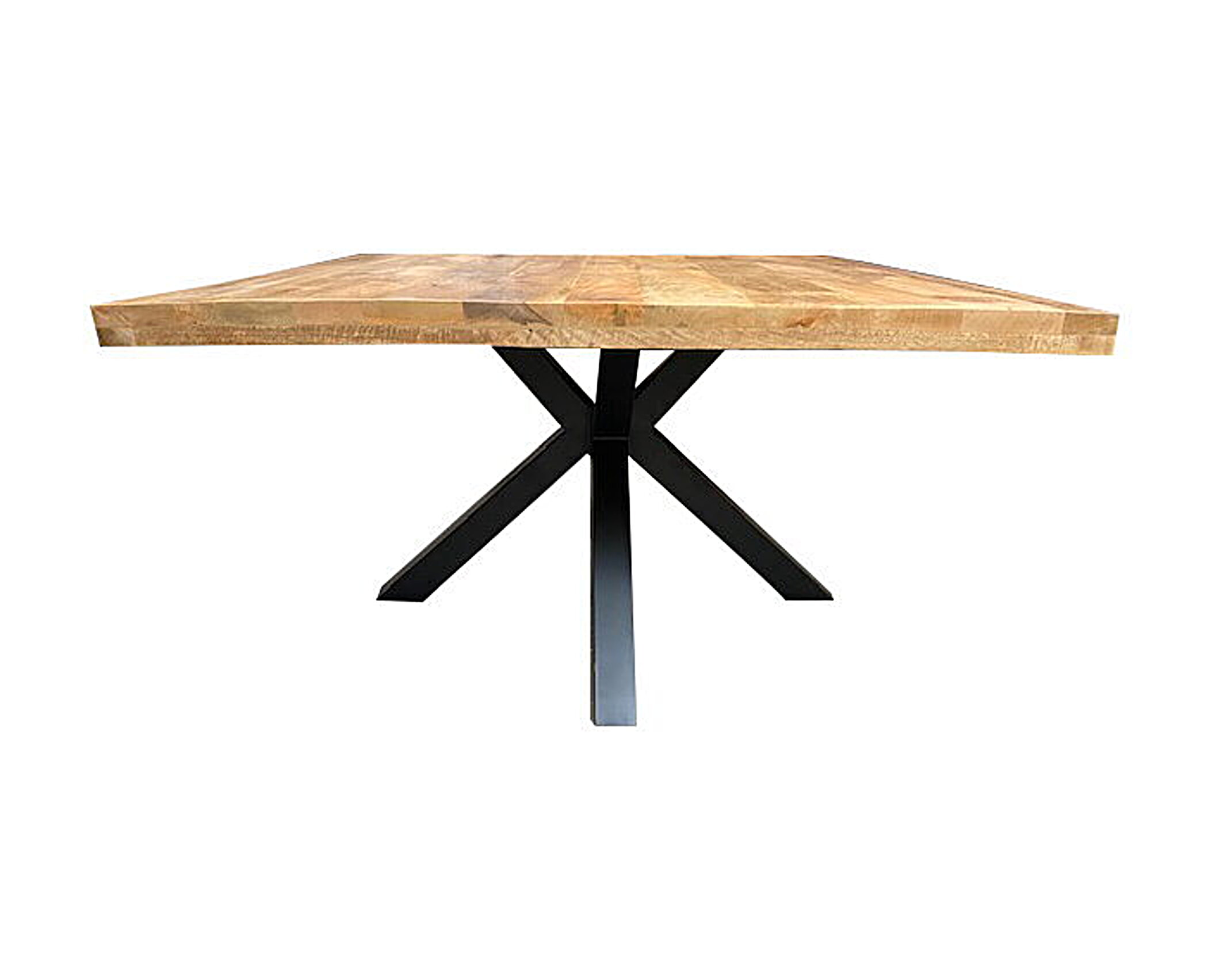 Verlengbare eettafel 4 tot 8 plaatsen van mdf en staal - Wit
