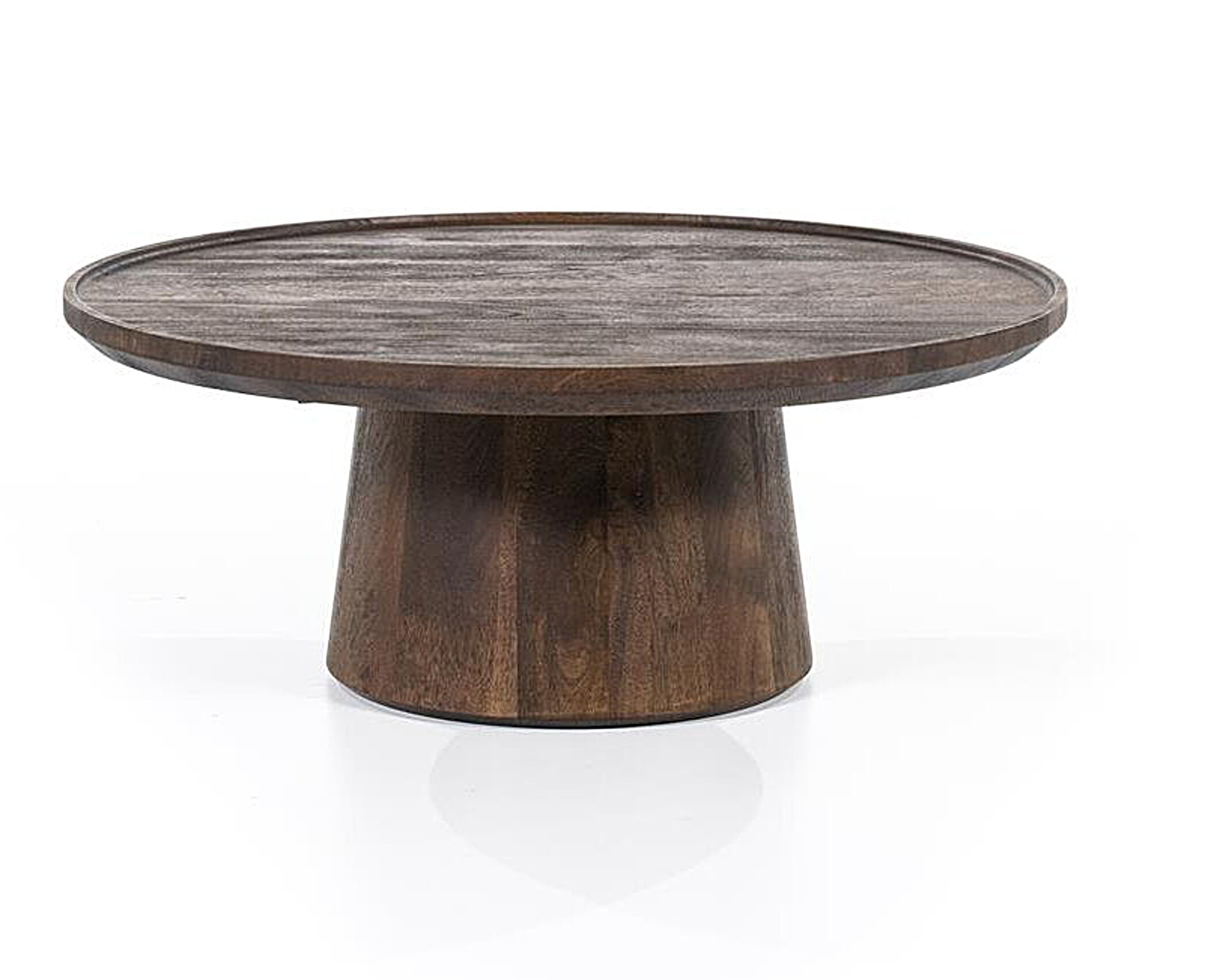 Salontafel Ron Rond Mangohout 80 cm - Bruin van Eleonora kopen ...