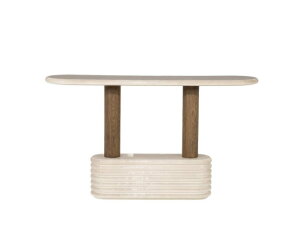 Sidetable Kyan 130x32cm - beige | Eleonora