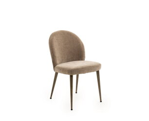 Eetkamerstoel Berlin Orion anodic bruin - Be cotton beige 170
