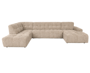 Memphis Chaise R - 3-seater - Ottoman L - Haga 30 beige