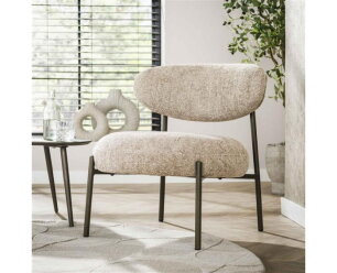 Fauteuil round - Tissee cargo zandkleur