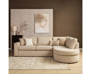 MySofa Alma Hoekbank Beige 2,5 zits+Divan Rechts