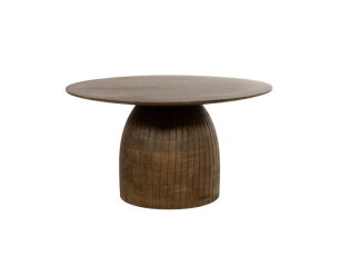 Karl salontafel Ø80, H45, Brown Walnut - Couture Collection