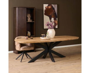 Eettafel Madison Naturel | 200 cm | Deens ovaal