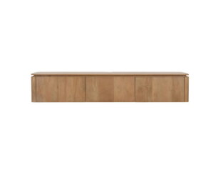 Zwevend tv meubel Dallas Naturel Mangohout 165 cm