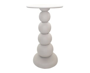 Gouda plant table, &Oslash;51, H98, Off-White - Formaggio Collection