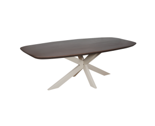 Eettafel Madison Walnut | 280 cm | Deens Ovaal | Poot Sand