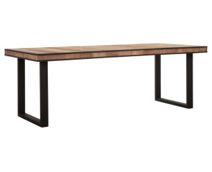 Dining table Cosmo rectangular,78x225x100 cm, recycled teakwood
