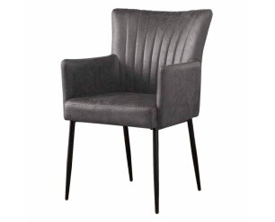Toledo Armstoel - fabric Savannah anthracite
