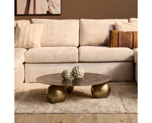 Salontafel Ziva Gold | 90 cm